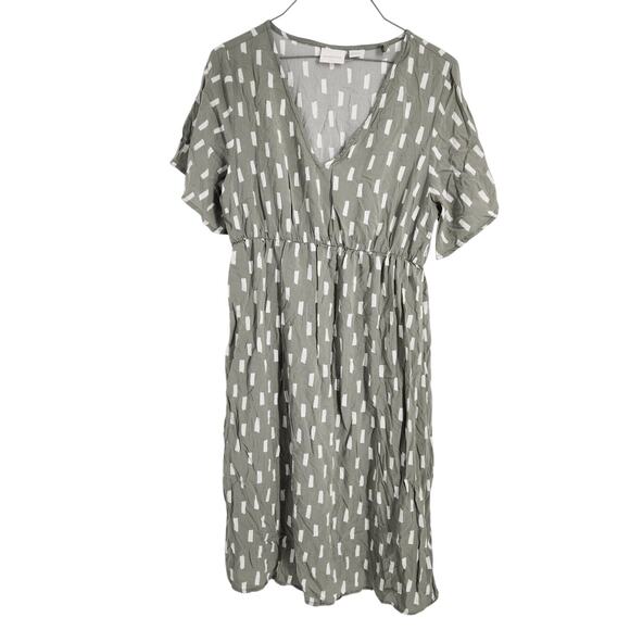 Mamalicious Green Maternity Dress Womens Size Medium M - Picture 1 of 3